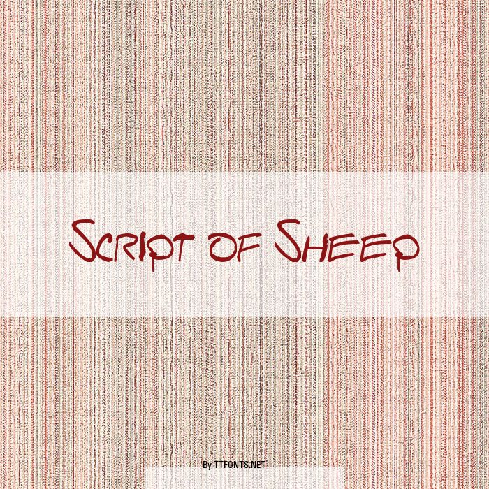 Script of Sheep example